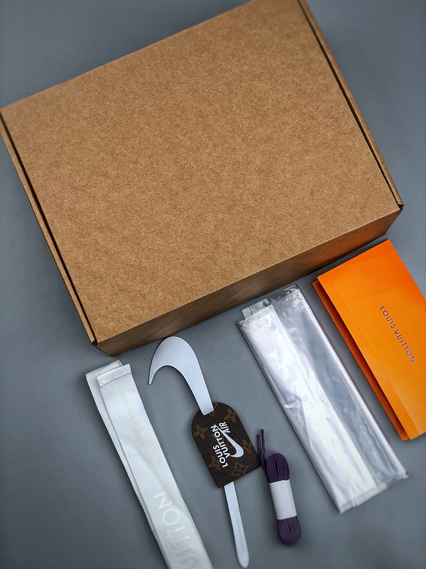 Louis vuitton nike air force 1 low purple white monogram -000c1r1ghci