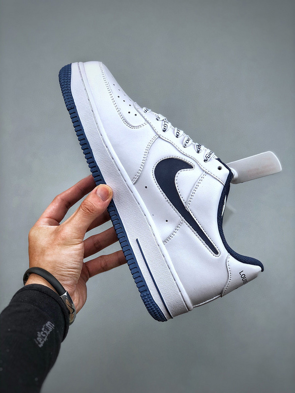Louis vuitton nike air force 1 low white navy -000ucnguzlk