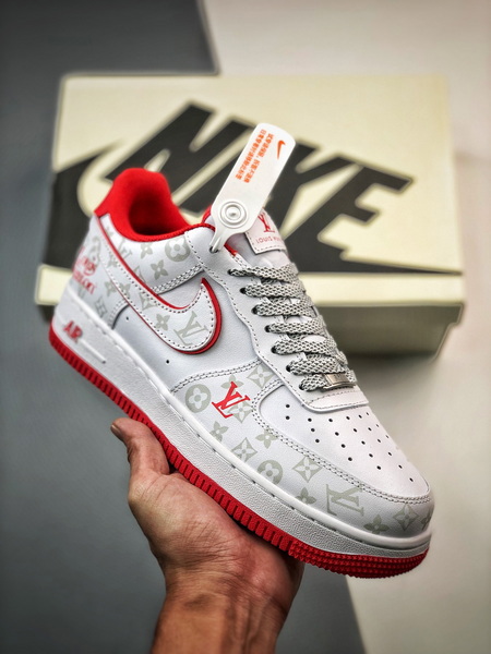 Louis vuitton nike air force 1 low white red -000laioivmf