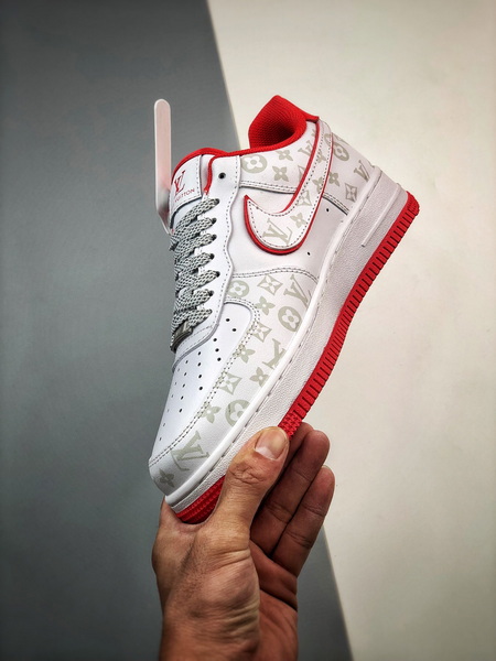 Louis vuitton nike air force 1 low white red -000laioivmf