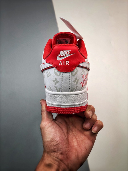 Louis vuitton nike air force 1 low white red -000laioivmf