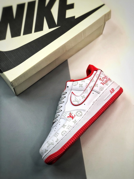 Louis vuitton nike air force 1 low white red -000laioivmf