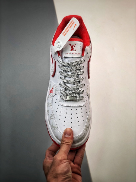 Louis vuitton nike air force 1 low white red -000laioivmf