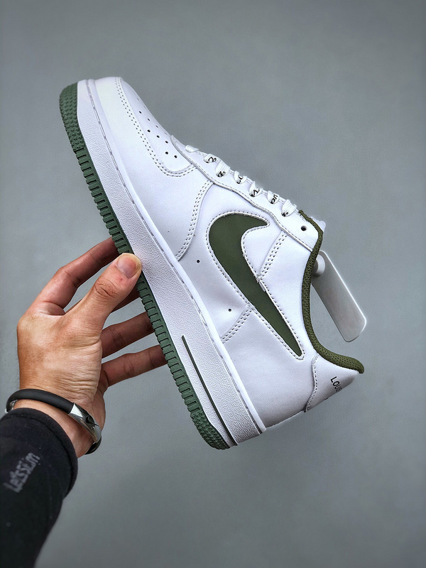 Louis vuitton nike air force 1 low white vinyl kelly green -000ovjryvbd