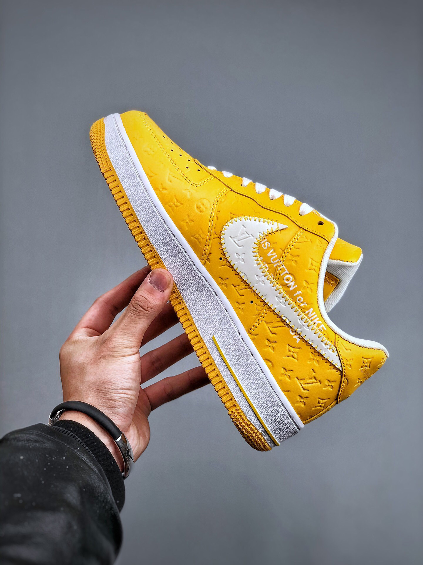 Louis vuitton nike air force 1 low yellow white -000tcgpmgfw