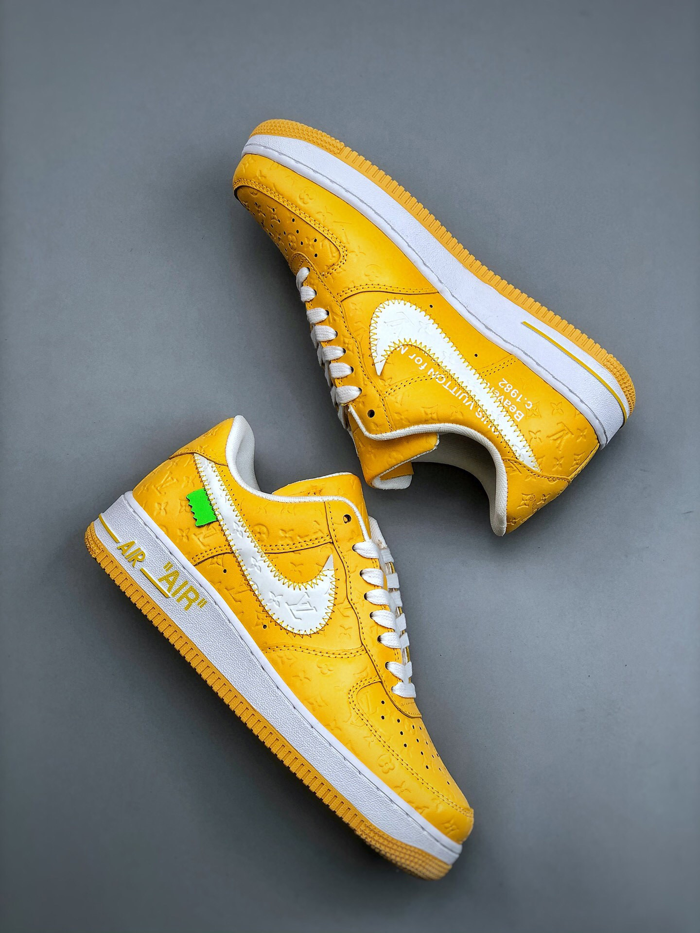 Louis vuitton nike air force 1 low yellow white -000tcgpmgfw