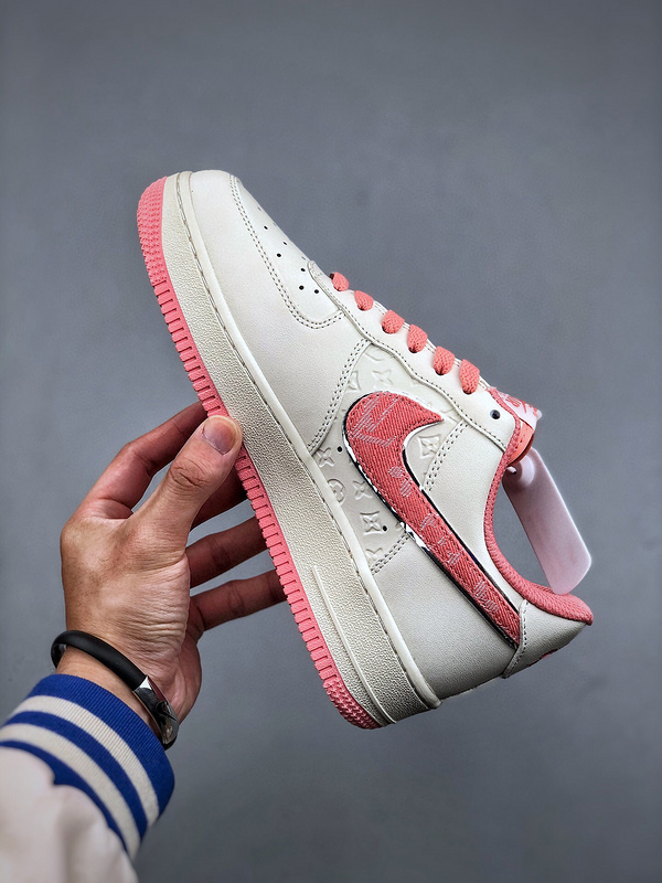 louis vuitton air force ones pink