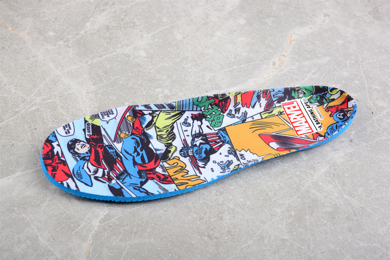 Marvel x bape sta low a bathing ape light blue/red/white