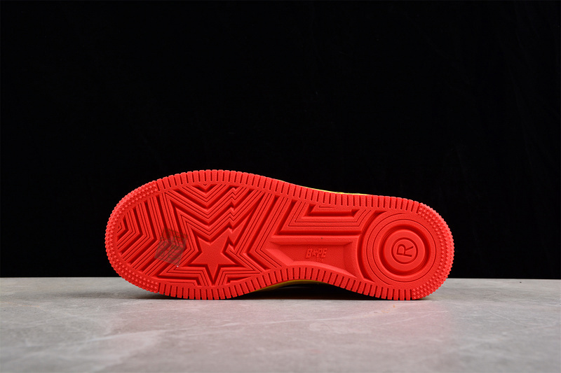 Marvel x bape sta low a bathing ape yellow/red/black