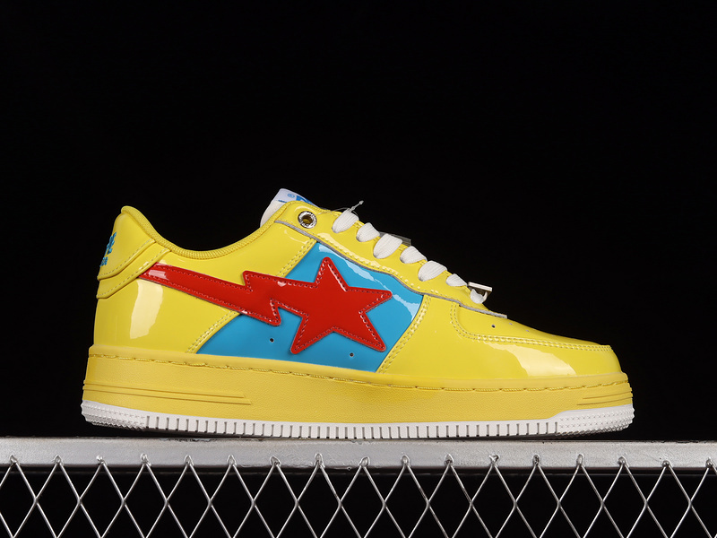 Marvel x bape sta tokyo sneakers yellow/blue/red