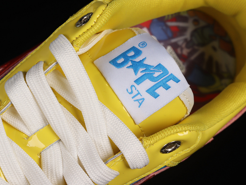 Marvel x bape sta tokyo sneakers yellow/blue/red