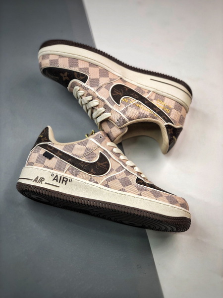 Nike air force 1 low louis vuitton monogram brown damier azur -000aj7uibw4