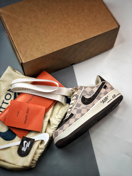 Nike air force 1 low louis vuitton monogram brown damier azur -000aj7uibw4