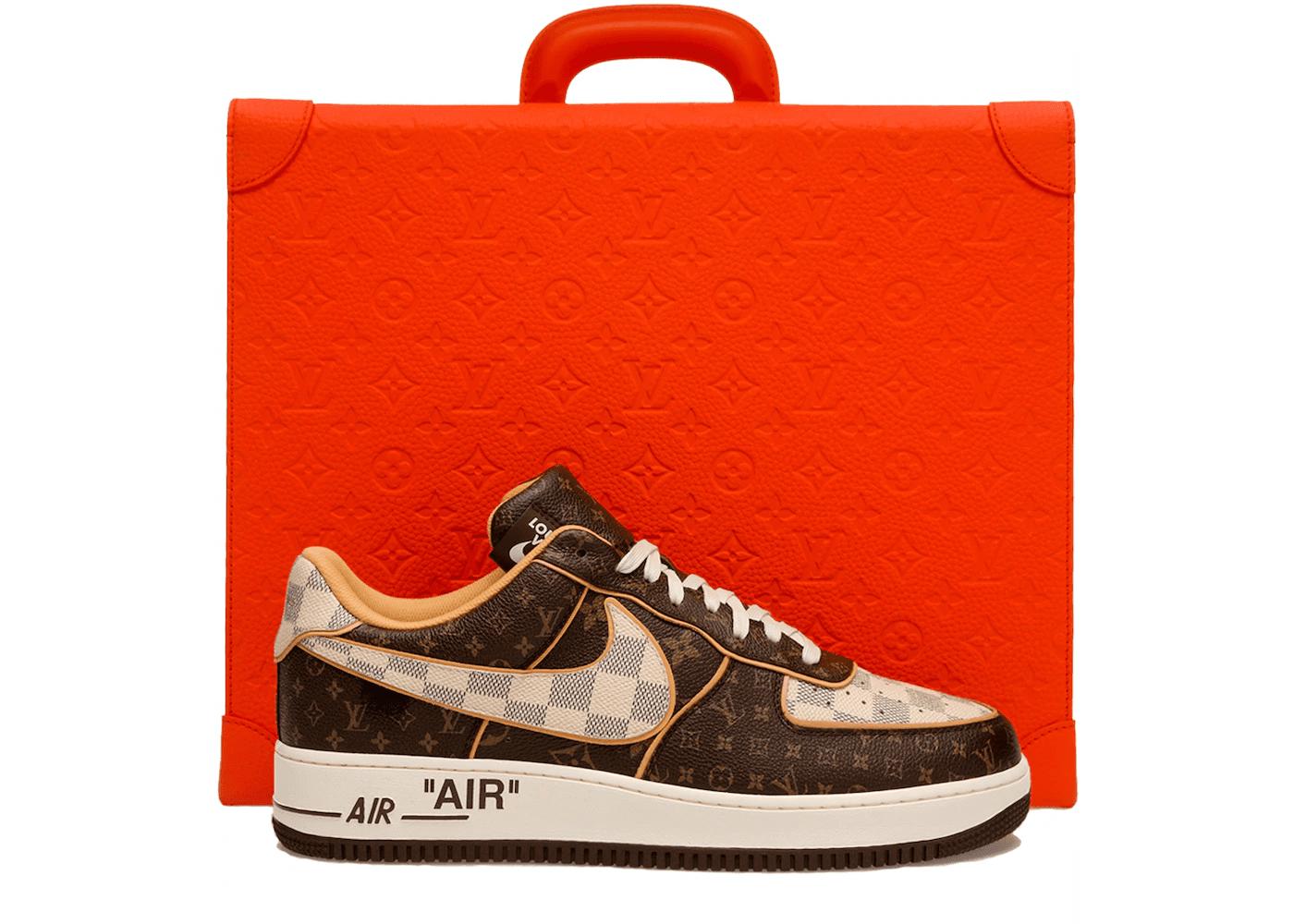 Nike air force 1 low louis vuitton monogram brown damier azur