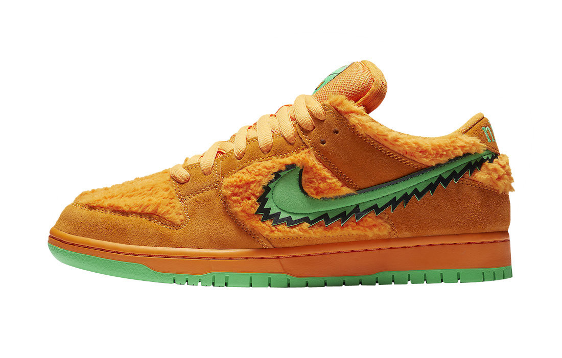 Nike sb dunk low x grateful dead bears orange