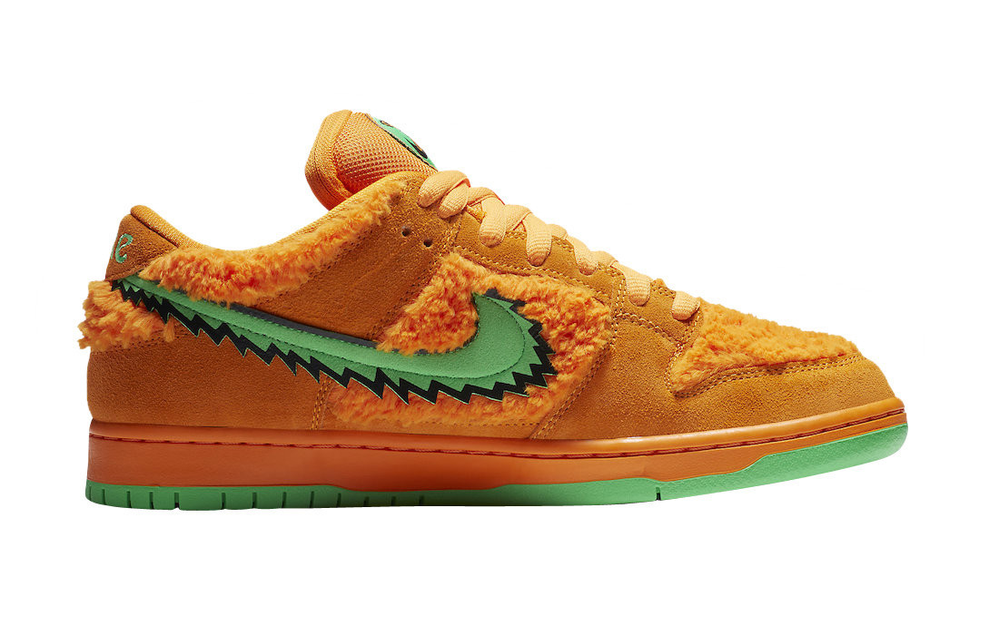 Nike sb dunk low x grateful dead bears orange