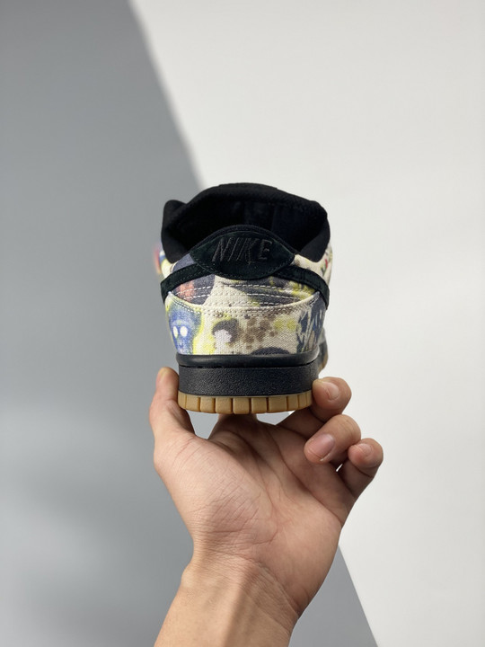 Supreme x rammellzee x nike sb dunk low black multi fd8778-001