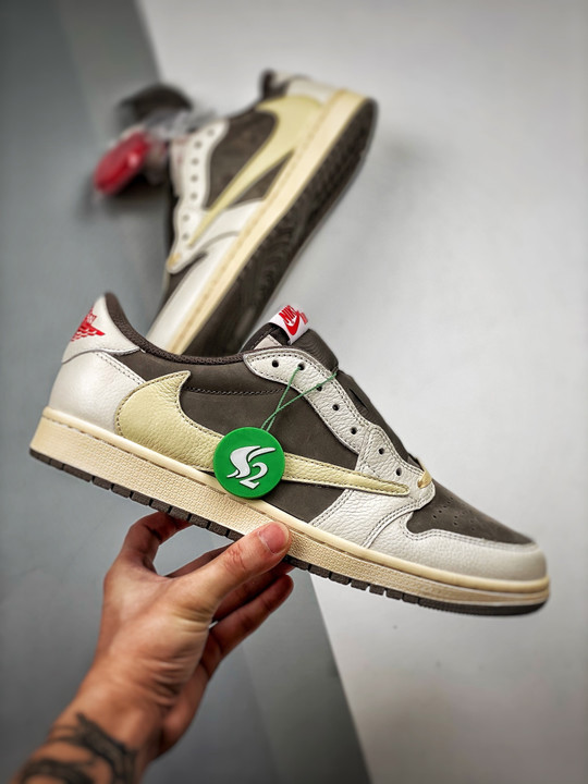 Travis scott x air jordan 1 low og reverse mocha dm7866-162