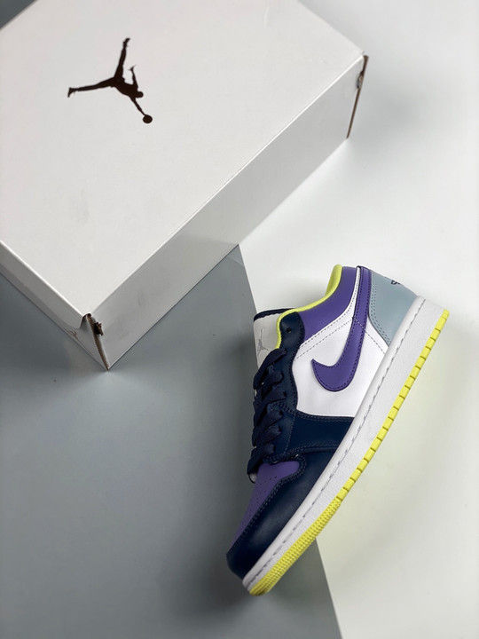 Wmns mismatched air jordan 1 low purple magenta white