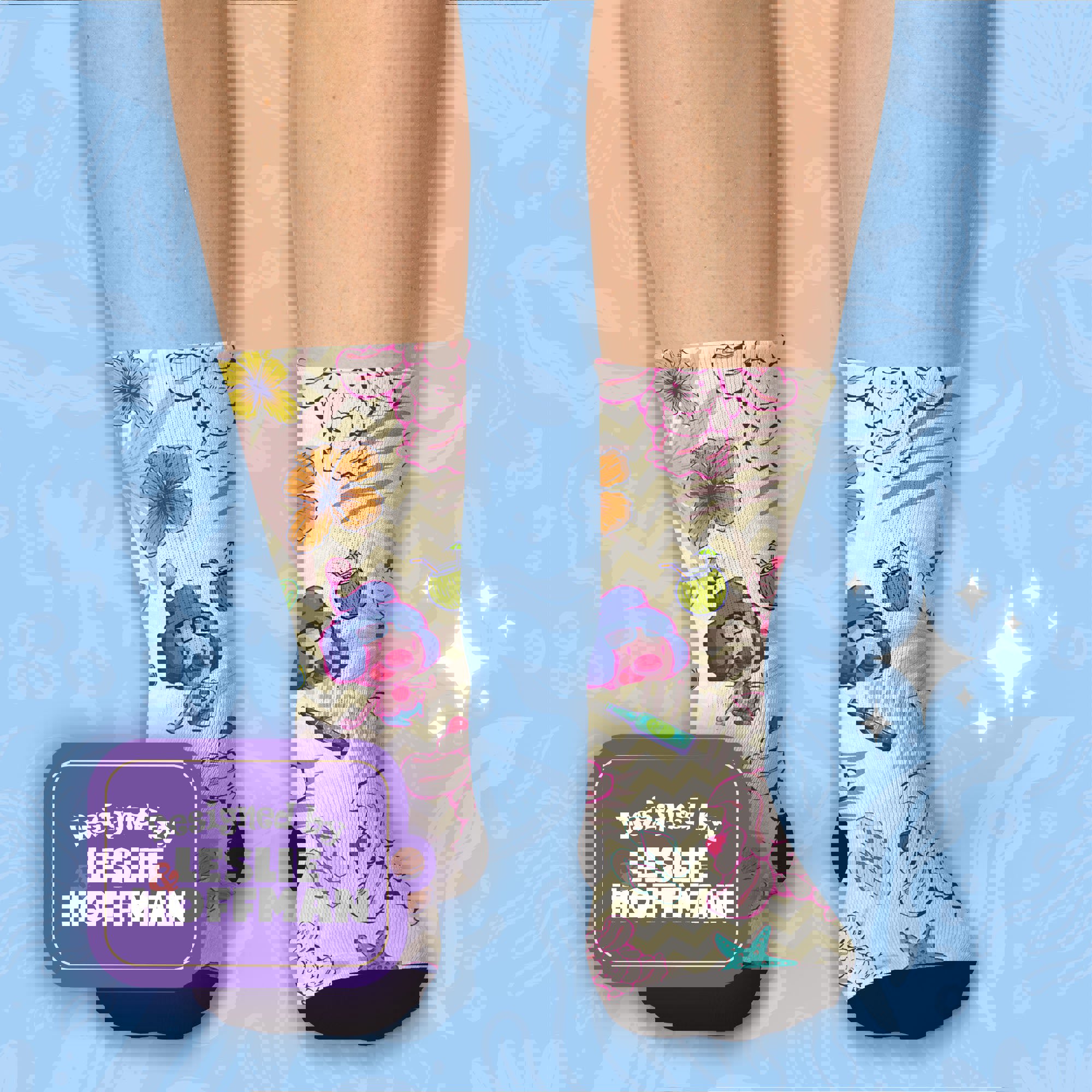 Alcremie Summer Funny Pokemon Socks