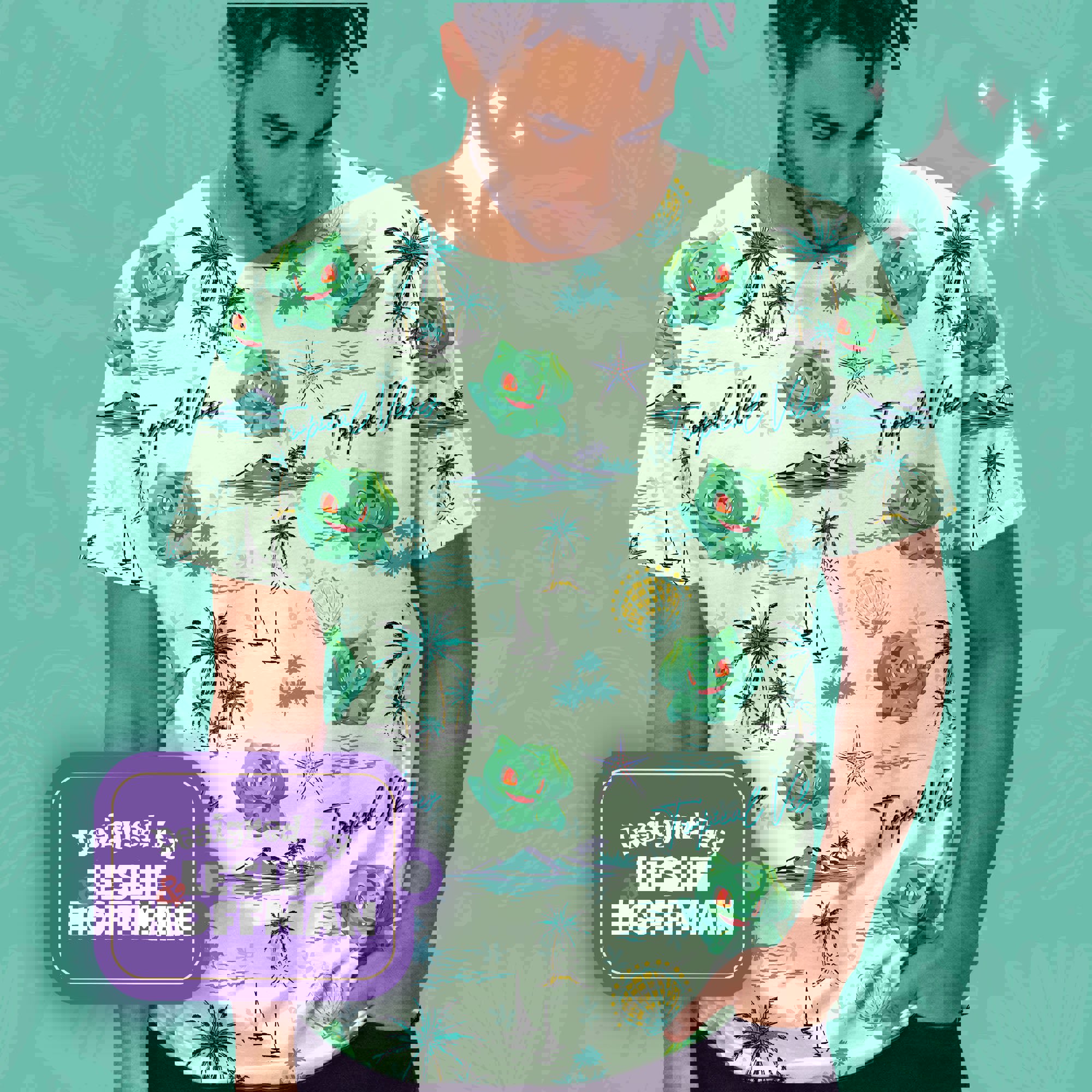 Bulbasaur Tropical Vibes Grass Pokemon T Shirt