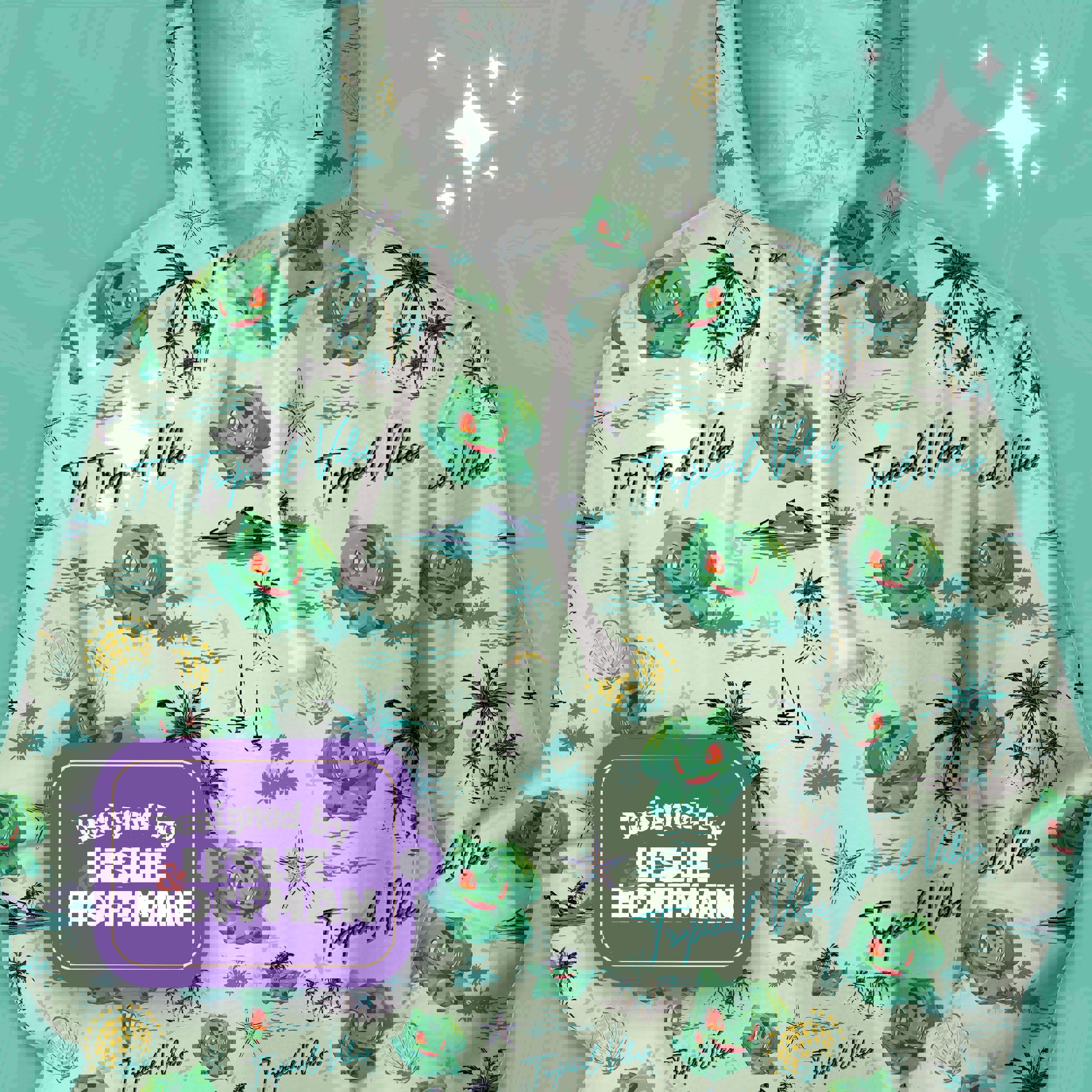 Bulbasaur tropical vibes pokemon hoodies