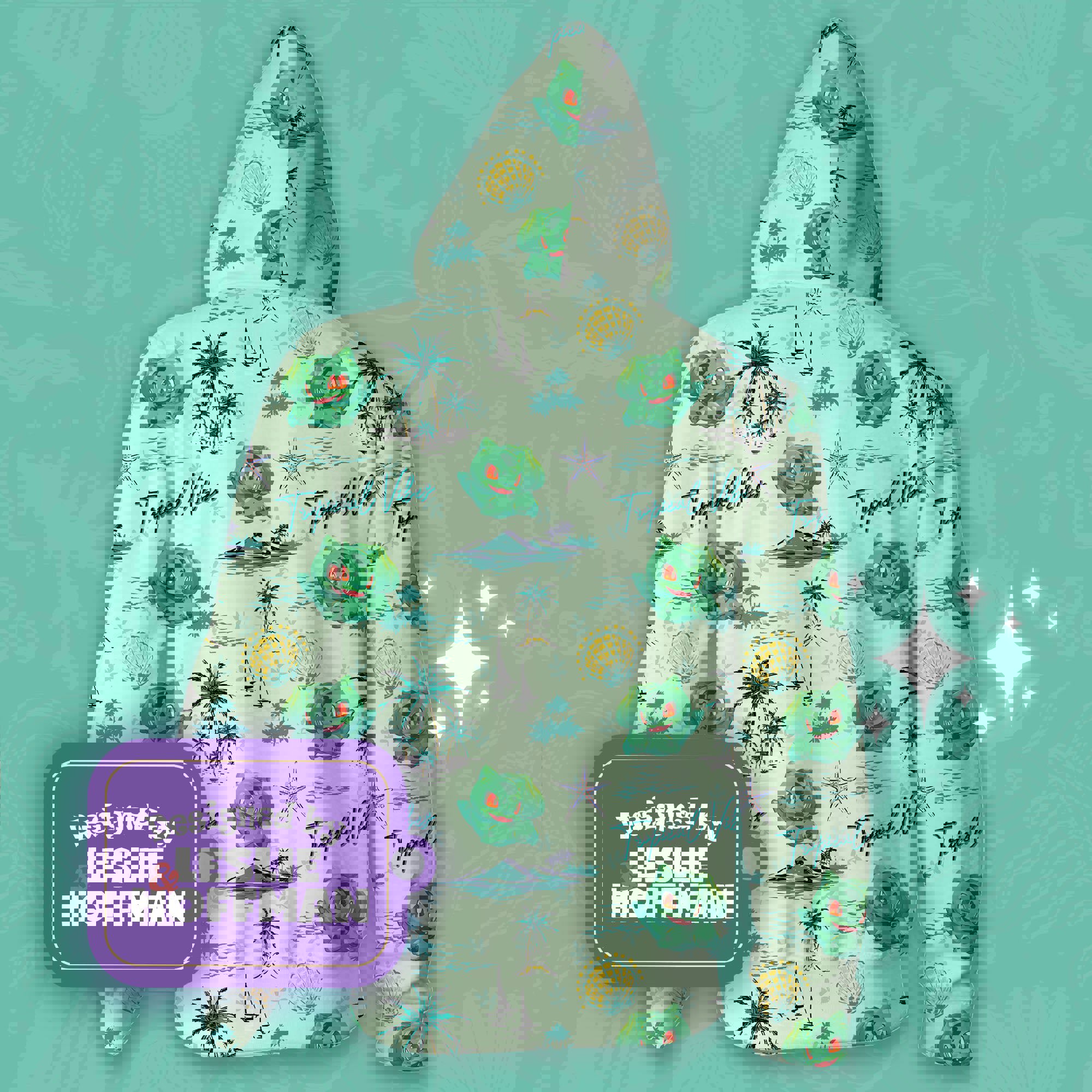 Bulbasaur tropical vibes pokemon hoodies