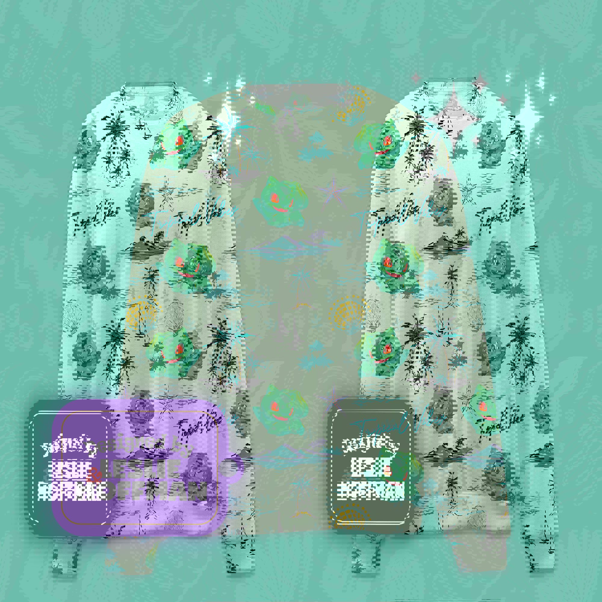 Bulbasaur tropical vibes pokemon sweatshirt gifts