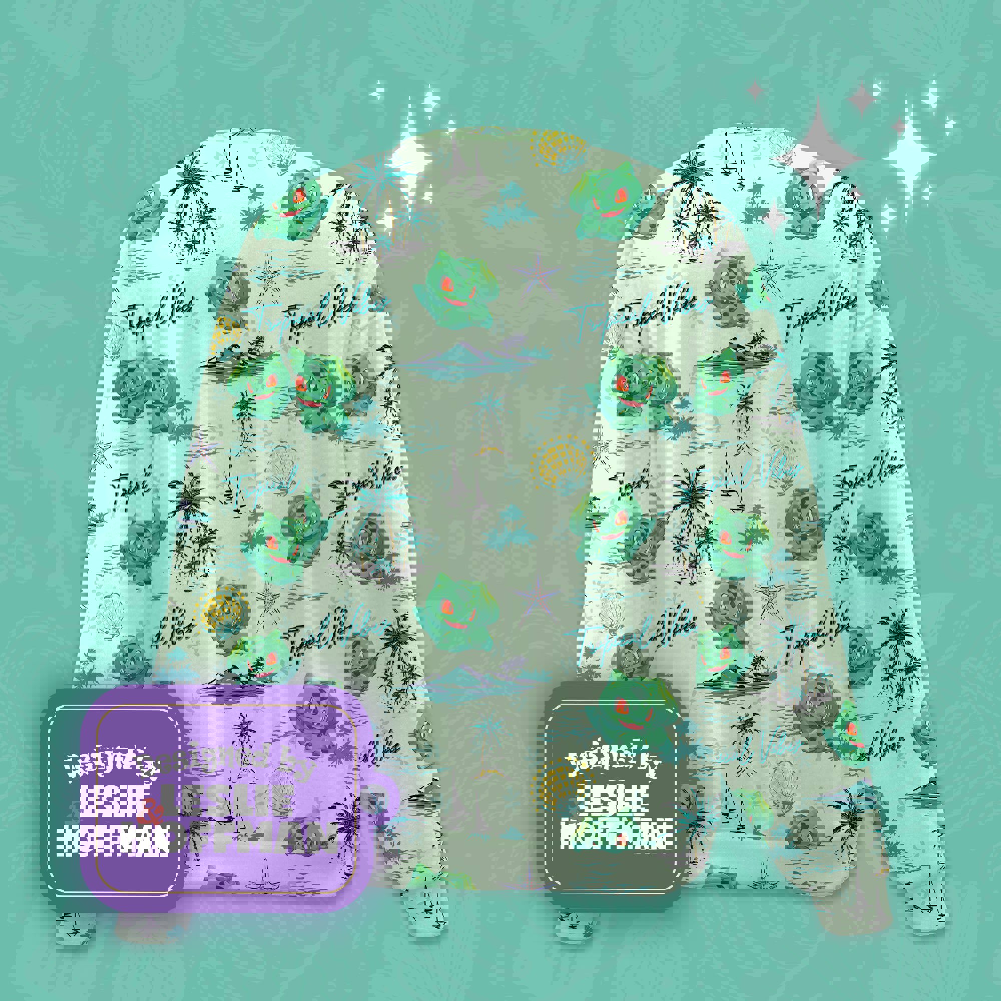 Bulbasaur tropical vibes pokemon sweatshirt gifts