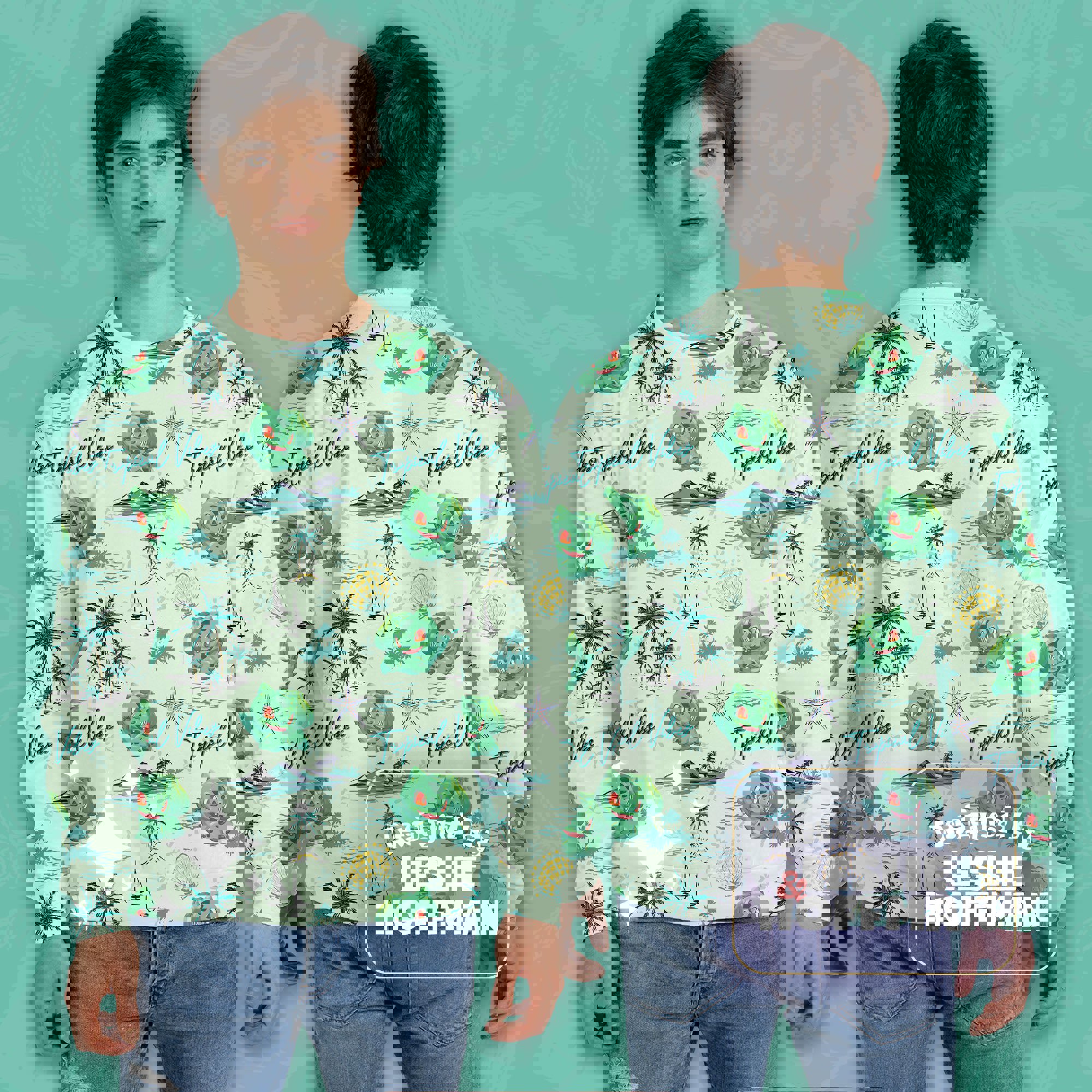 Bulbasaur tropical vibes pokemon sweatshirt gifts