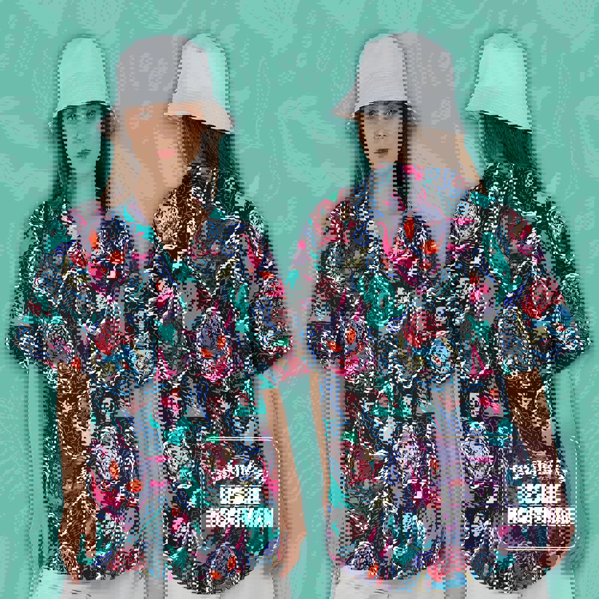 Bulbasaur Zombie Blue Hawaiian Shirt - Posion Pokemon Button Up Shirt