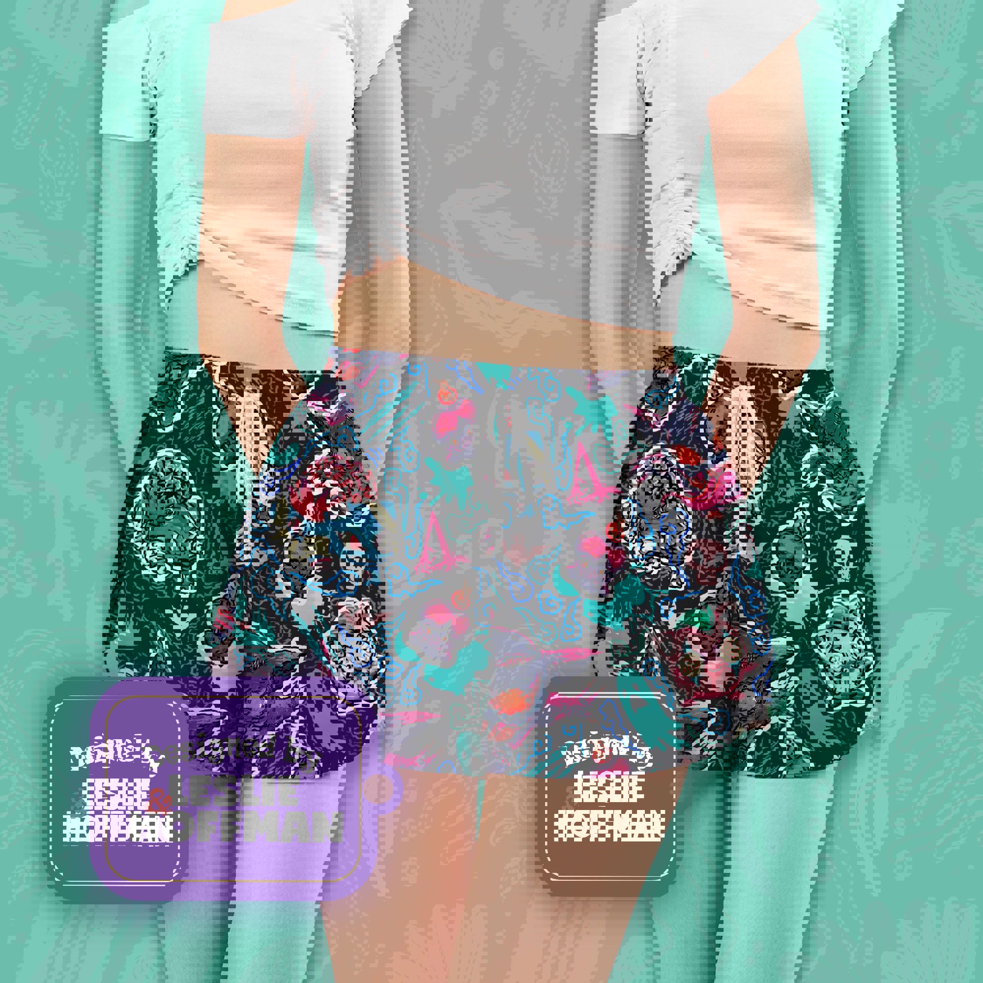 Bulbasaur Zombie Blue Posion Pokemon Shorts