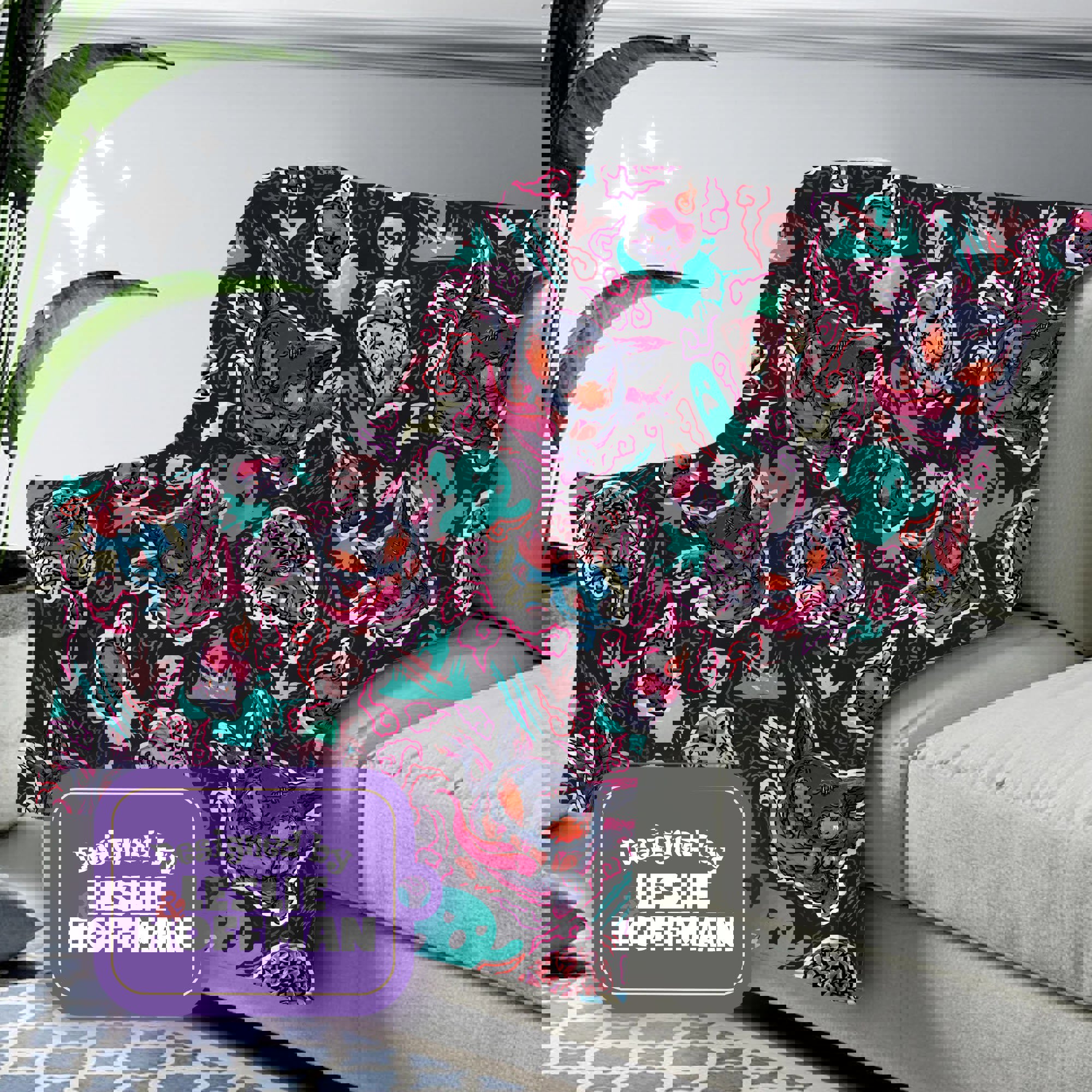 Bulbasaur Zombie Dark Pokemon Blankets