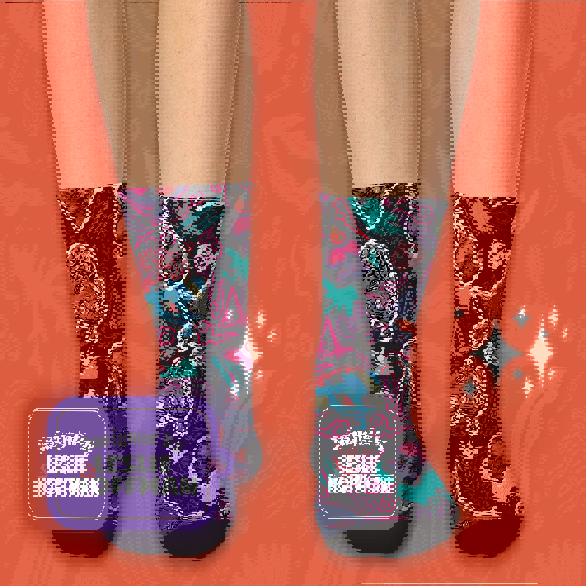 Bulbasaur Zombie Dark Socks Pokemon Gifts Socks