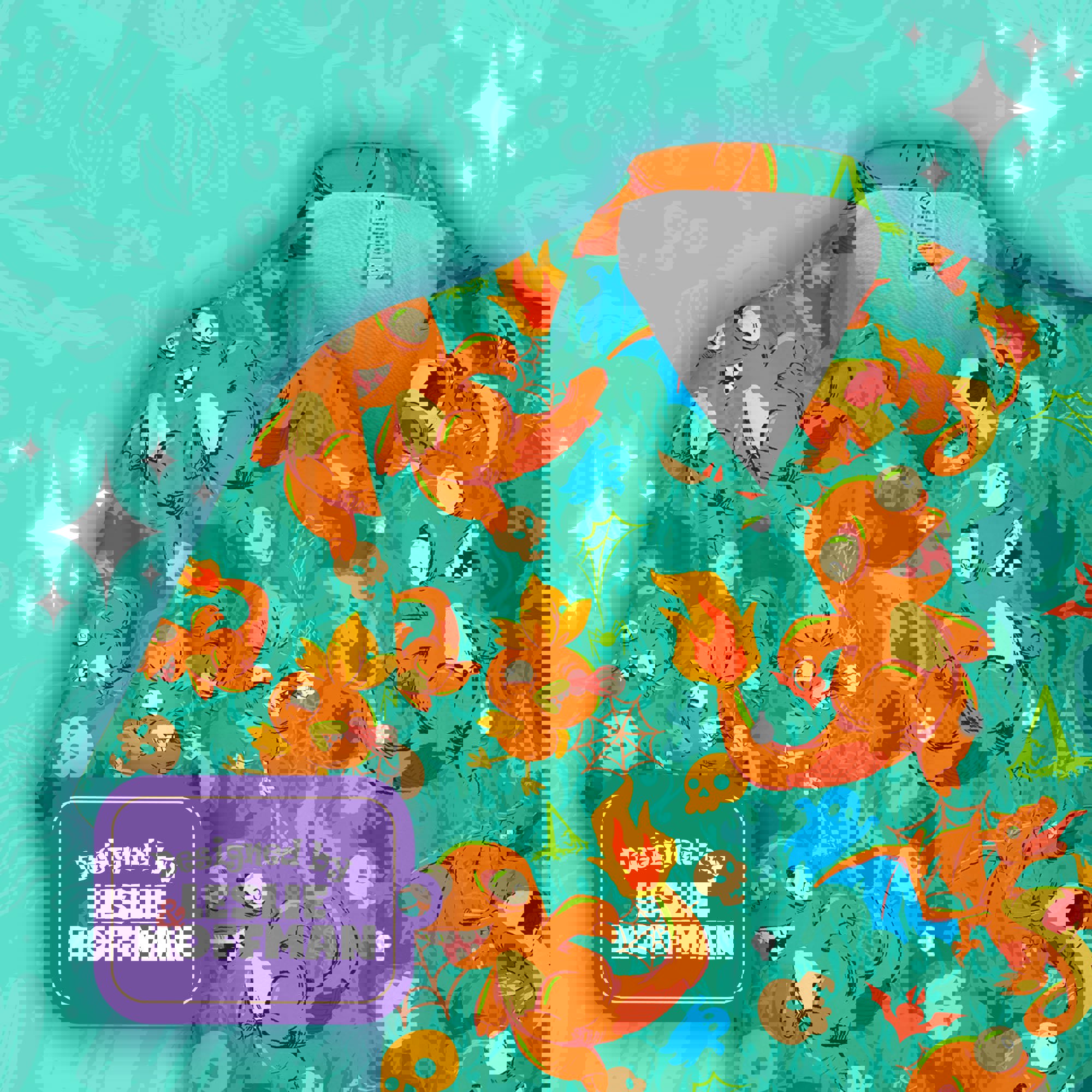 Charmander Undead Hawaiian Shirt - Fire Pokemon Button Up Shirt