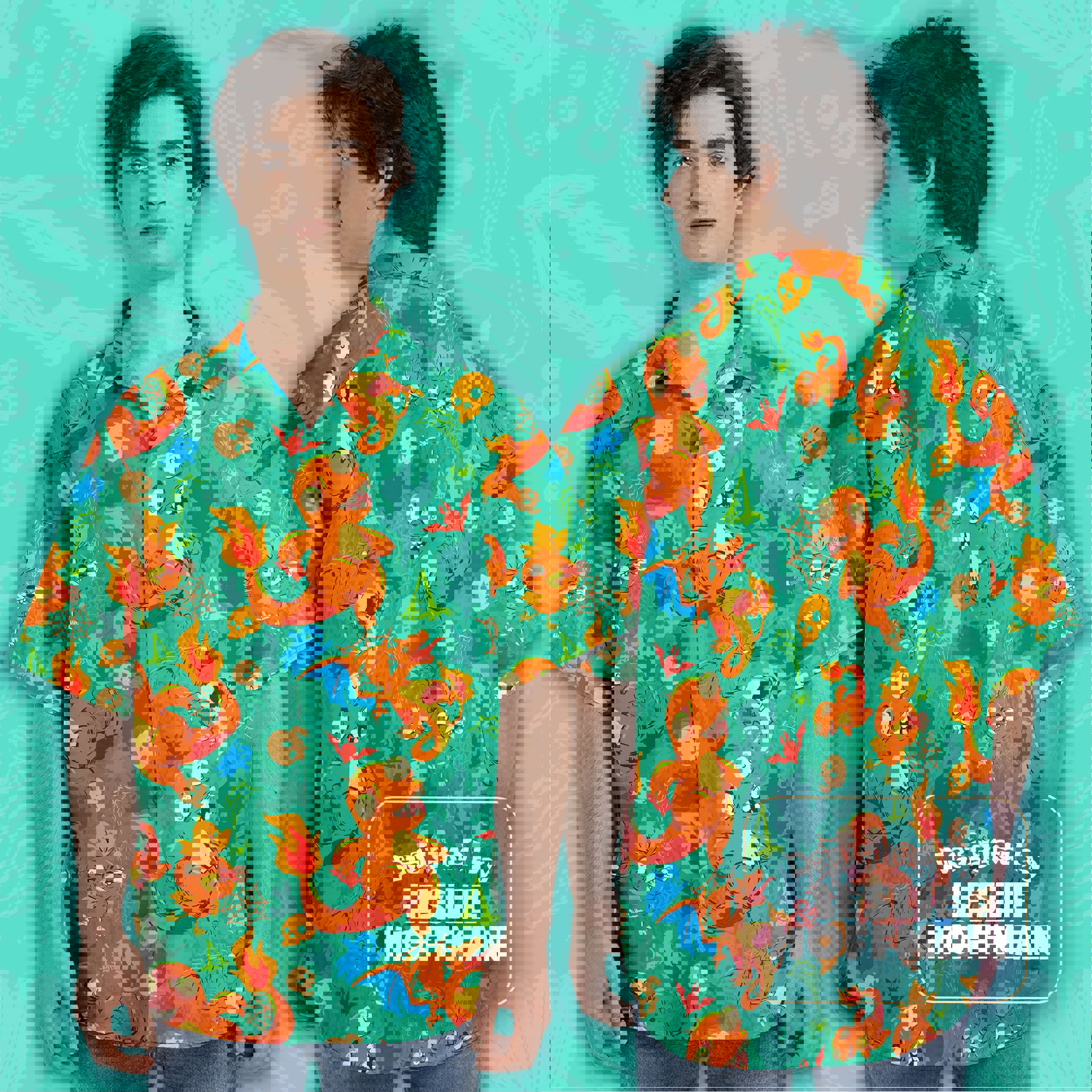 Charmander Undead Hawaiian Shirt - Fire Pokemon Button Up Shirt