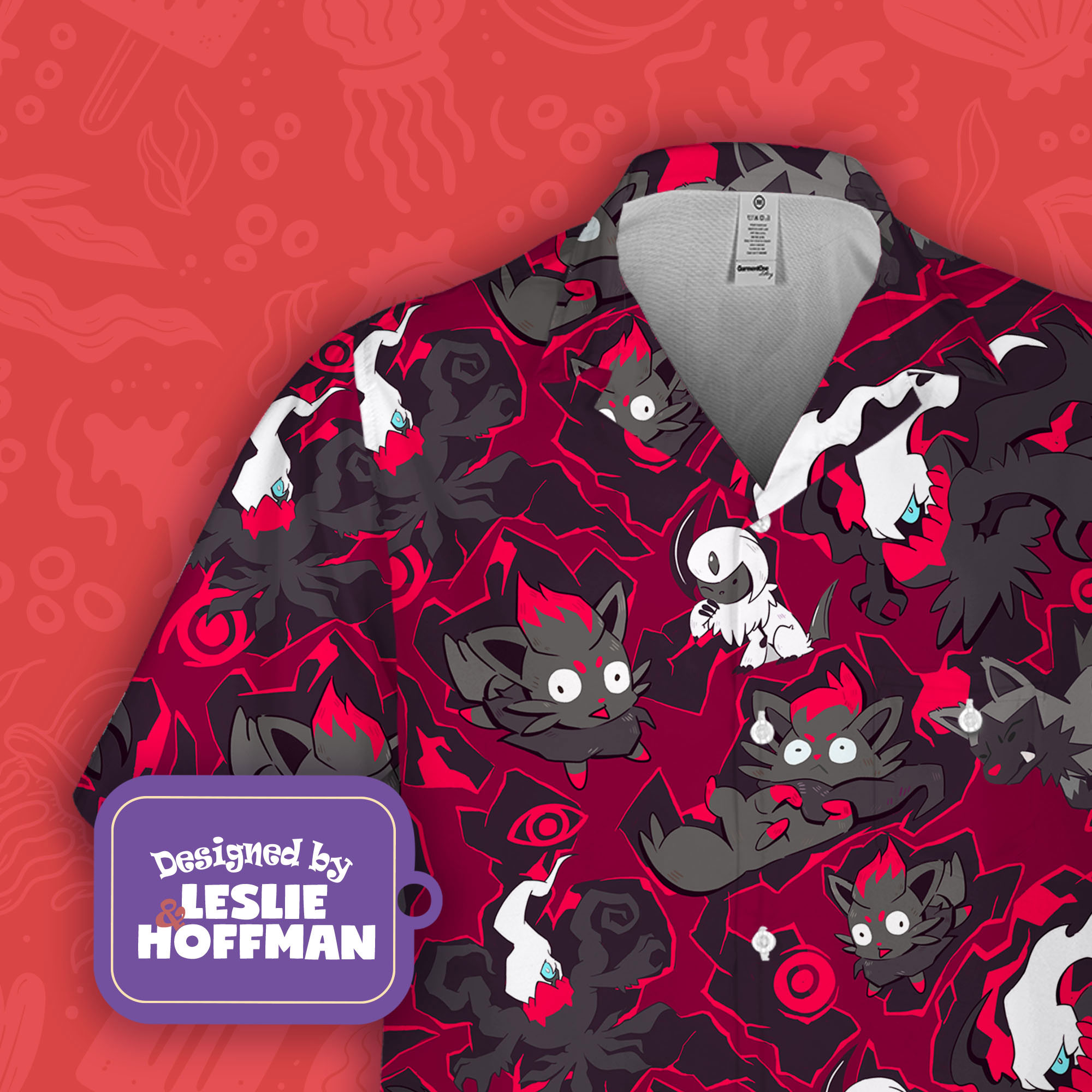 Darkrai Hawaiian Shirt - Dark Pokemon Button Up Shirt