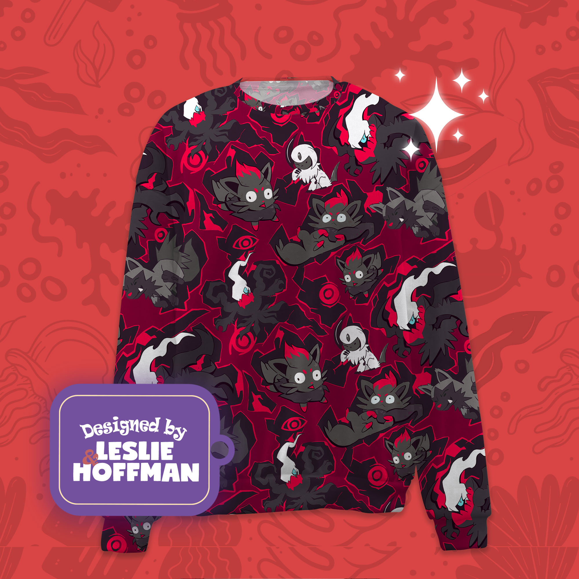 Darkrai pokemon sweater pokemon sweatshirt