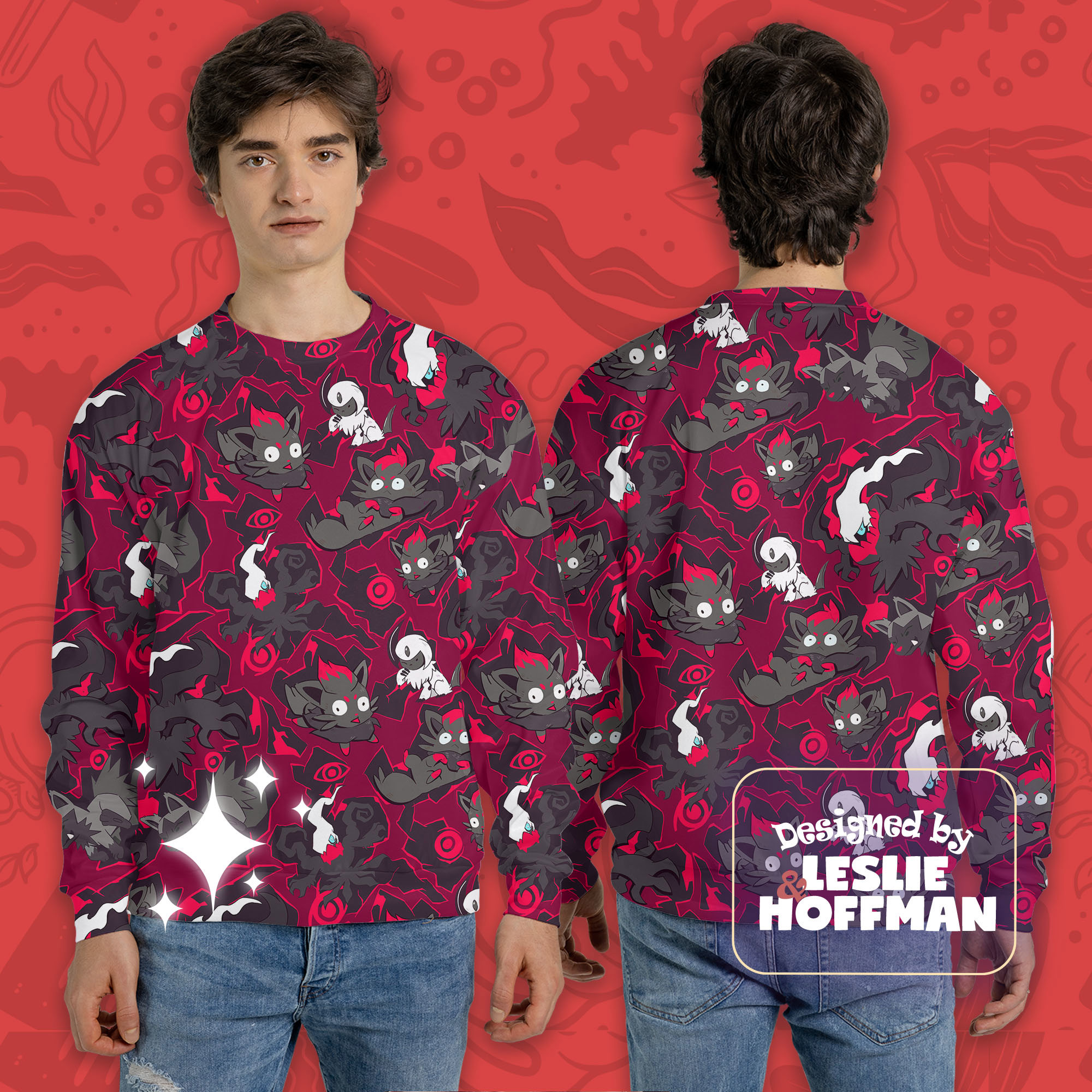 Darkrai pokemon sweater pokemon sweatshirt