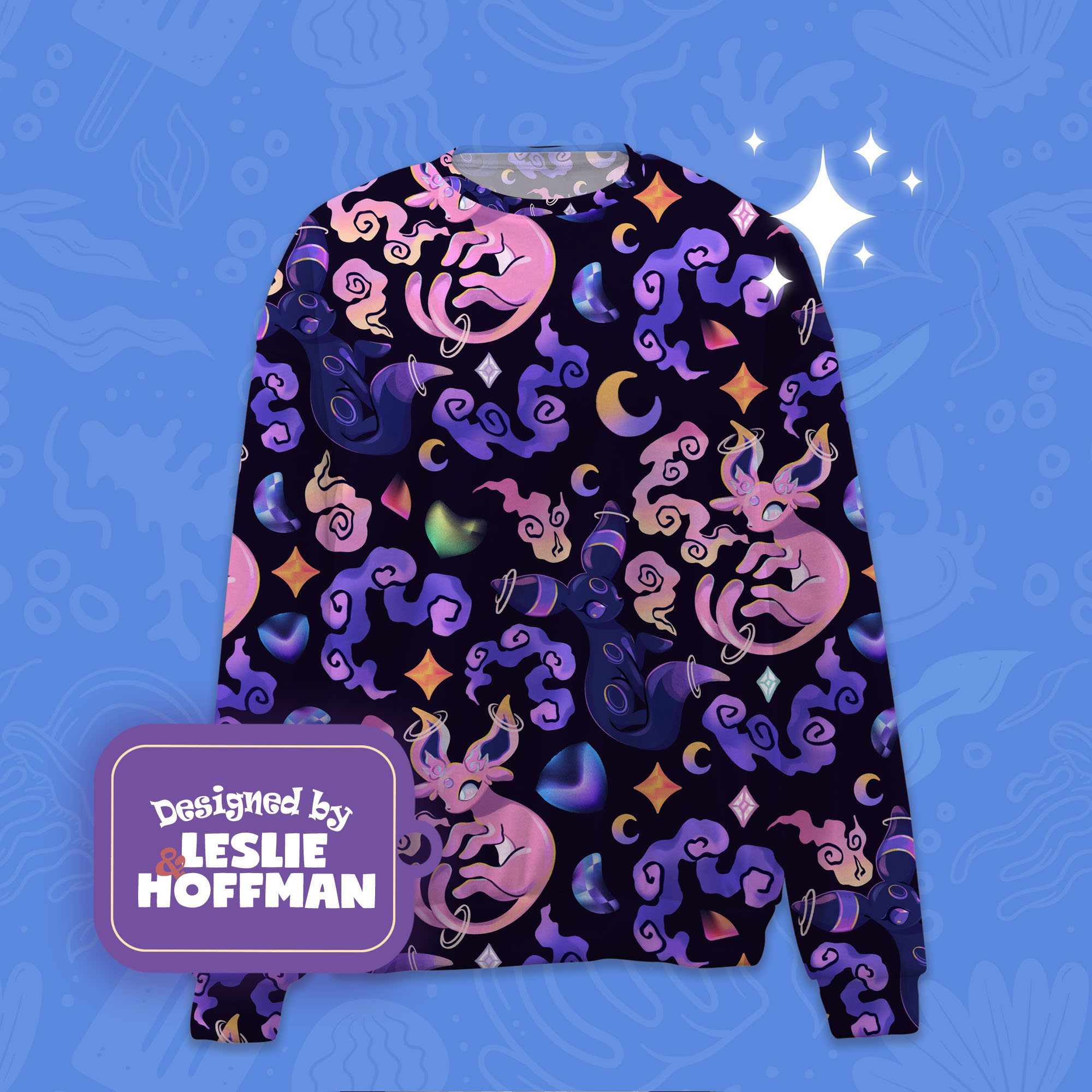 Espeon umbreon psychic pokemon sweatshirt