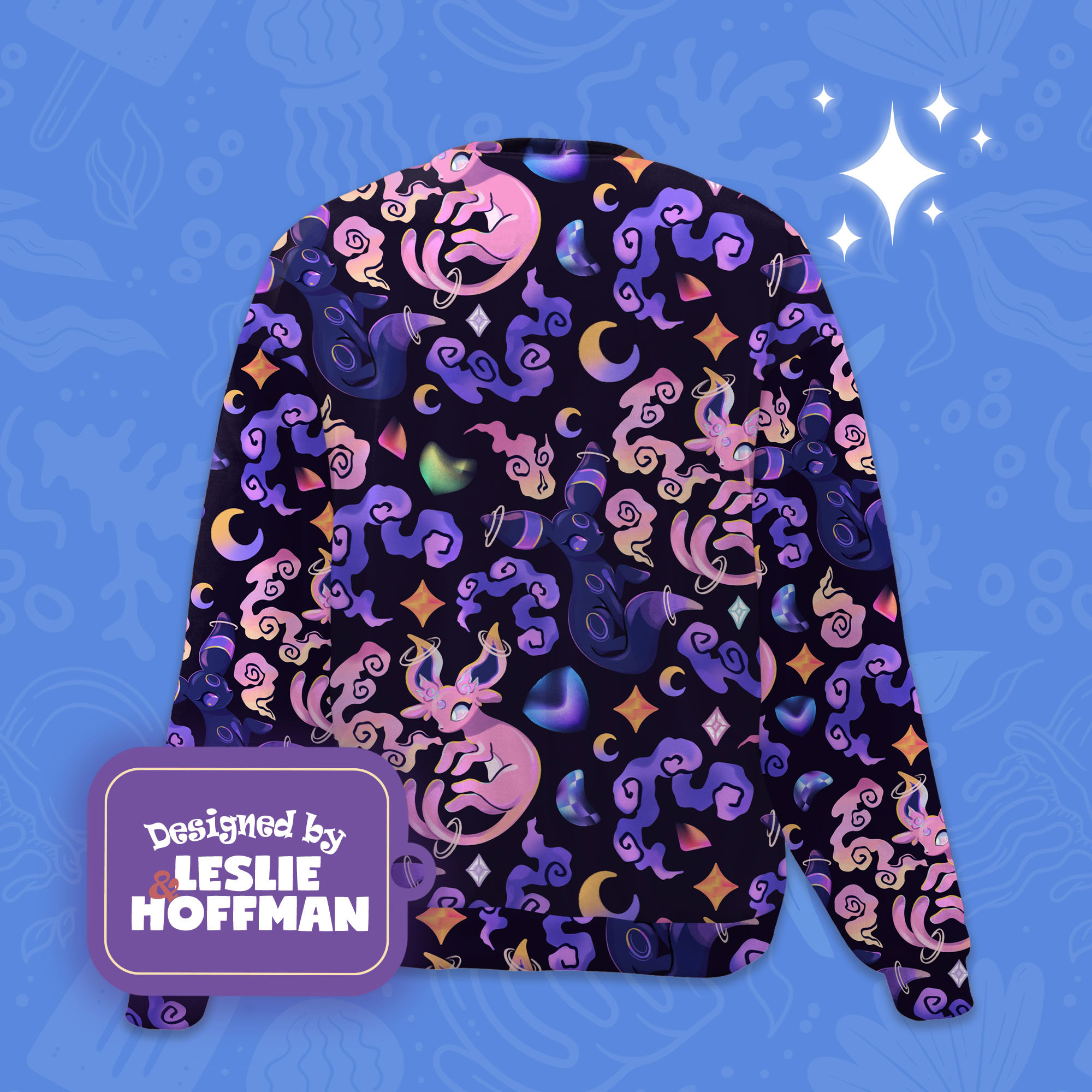 Espeon umbreon psychic pokemon sweatshirt