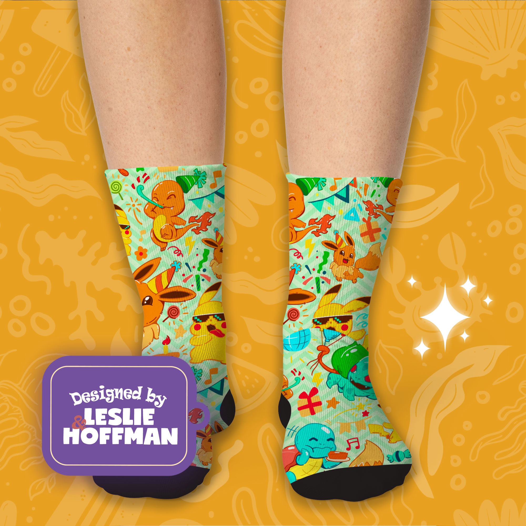 Evee Pokemon Day Anniversary Pokemon Socks