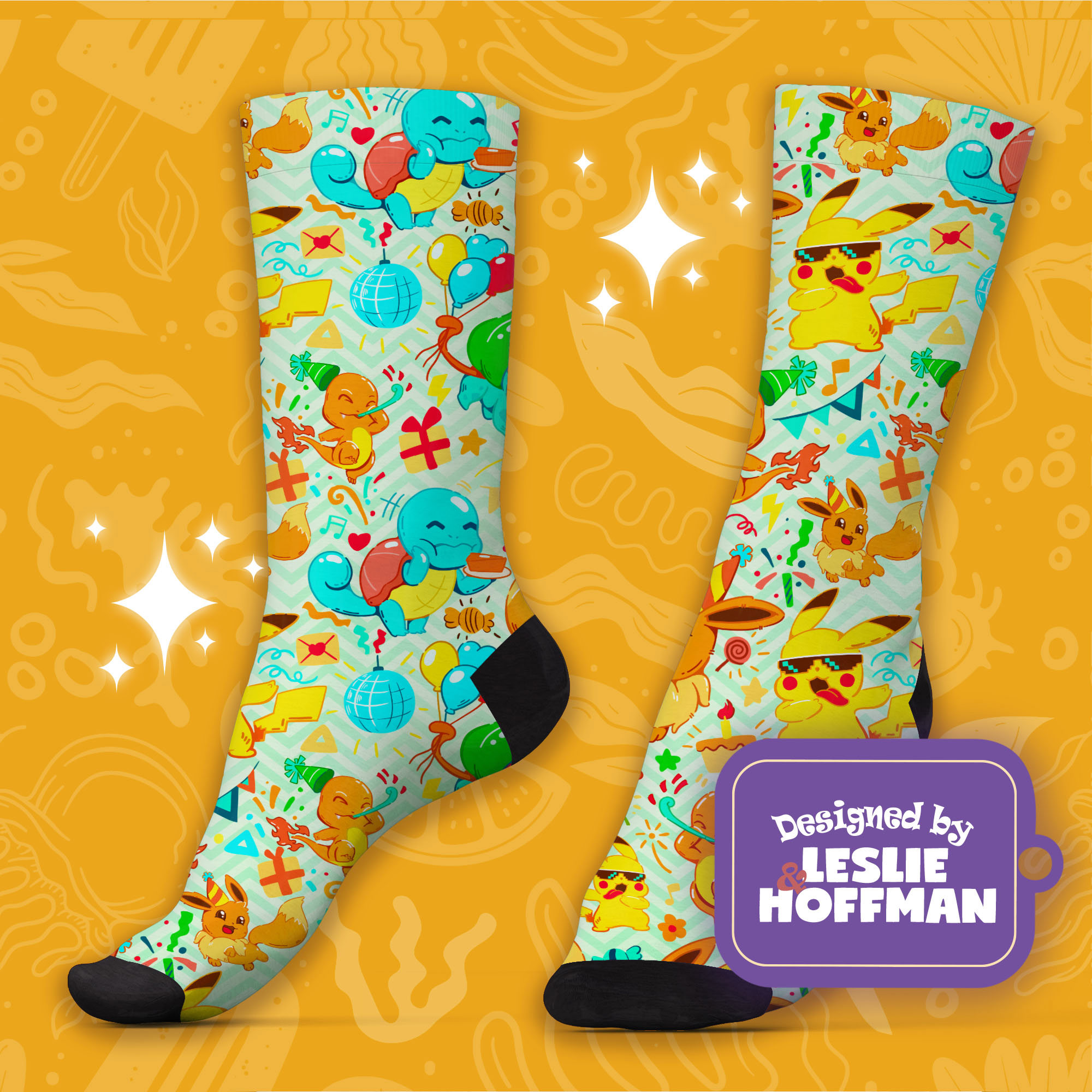 Evee Pokemon Day Anniversary Pokemon Socks