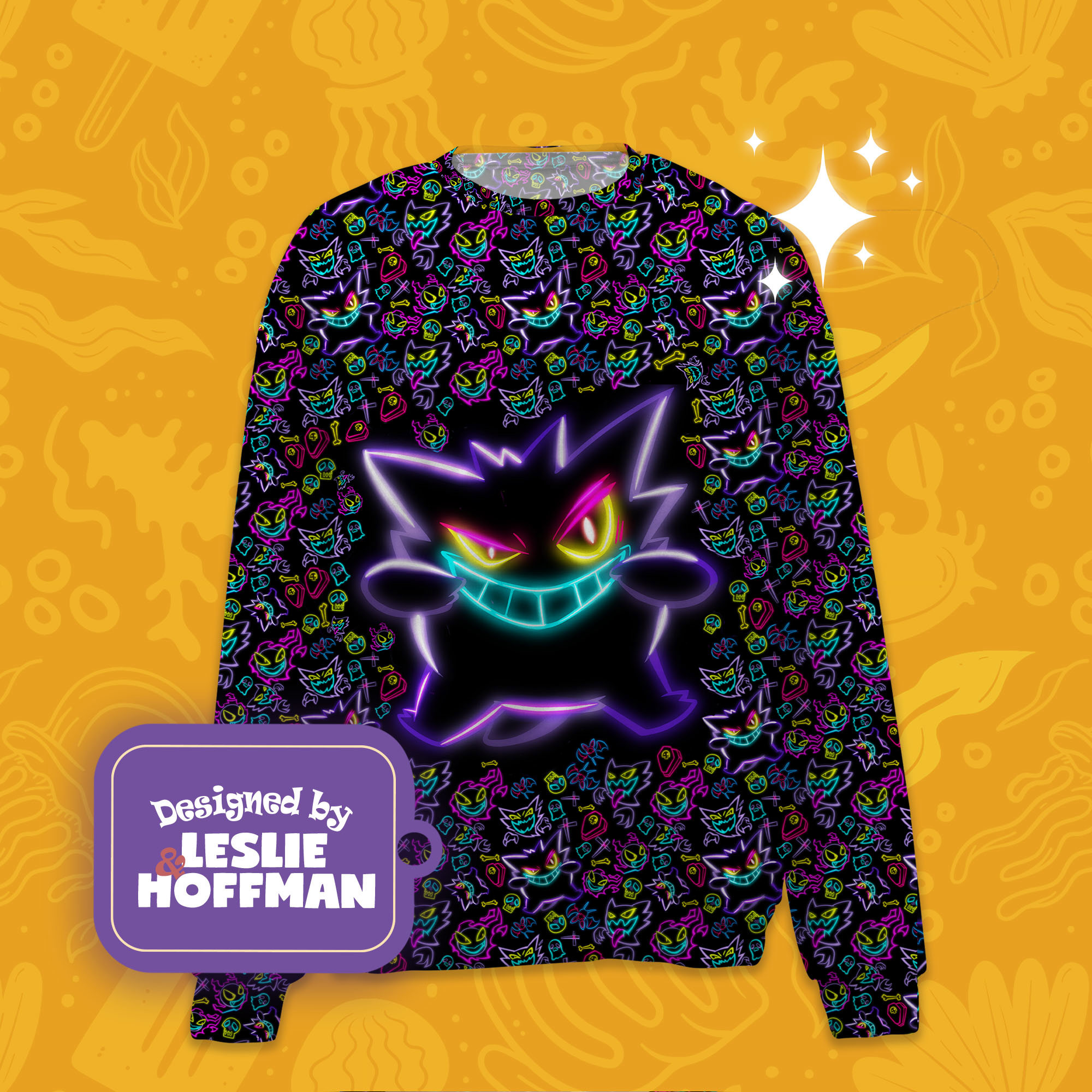 Gengar ghost pokemon sweatshirts