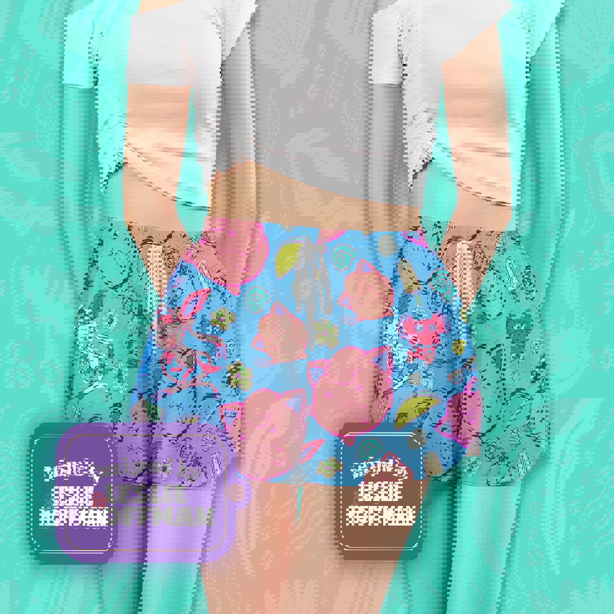 Jigglypuff Summer Fairy Pokemon Shorts