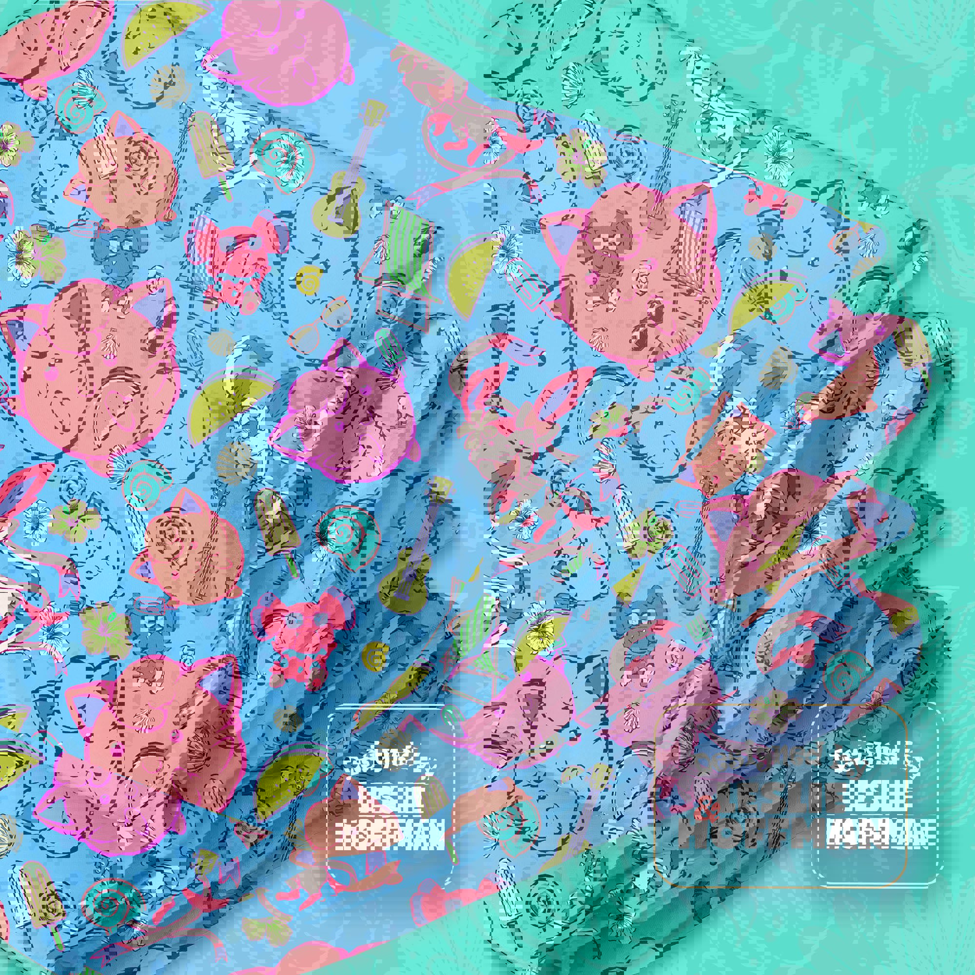 Jigglypuff Summer Pokemon Blanket