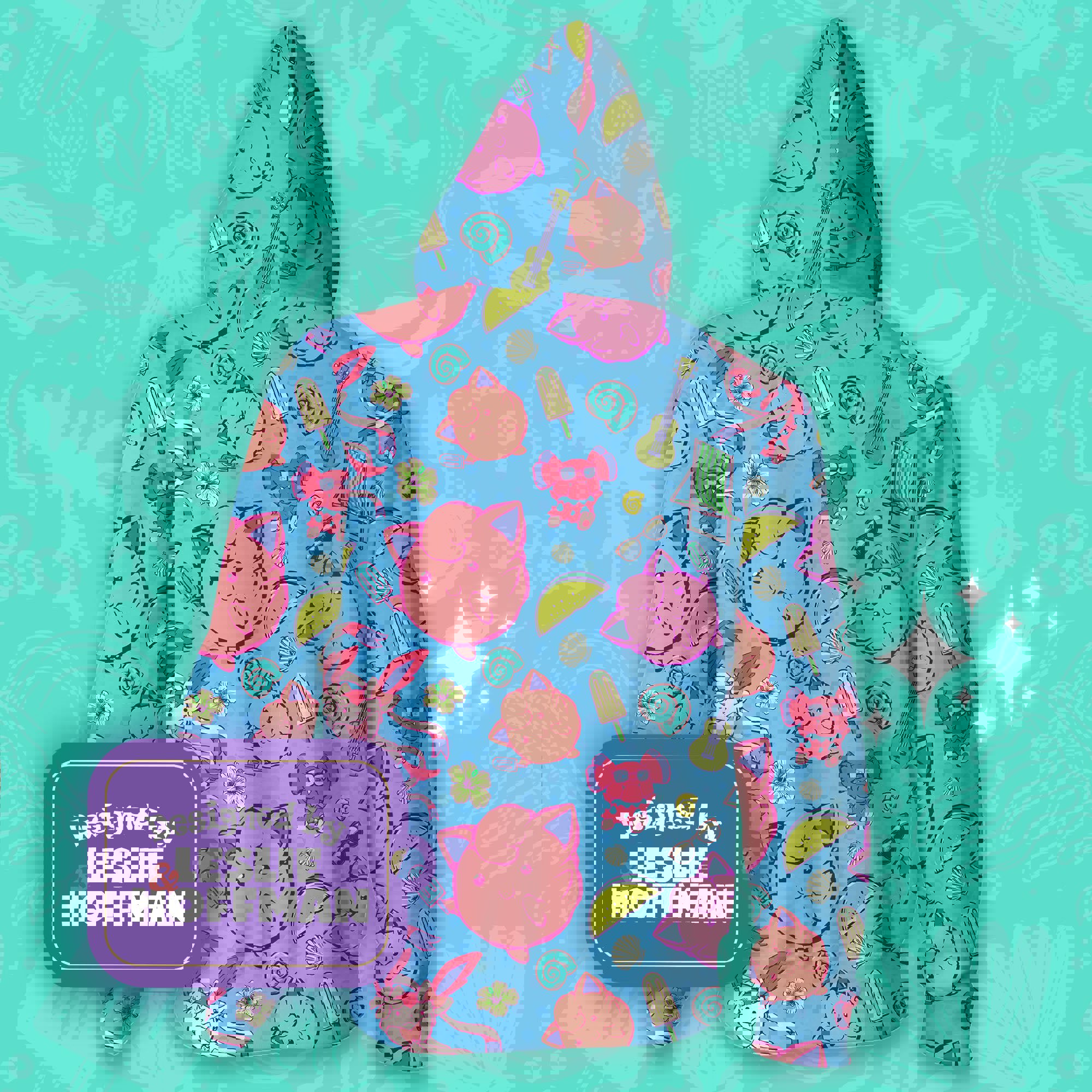 Jigglypuff summer pokemon hoodies