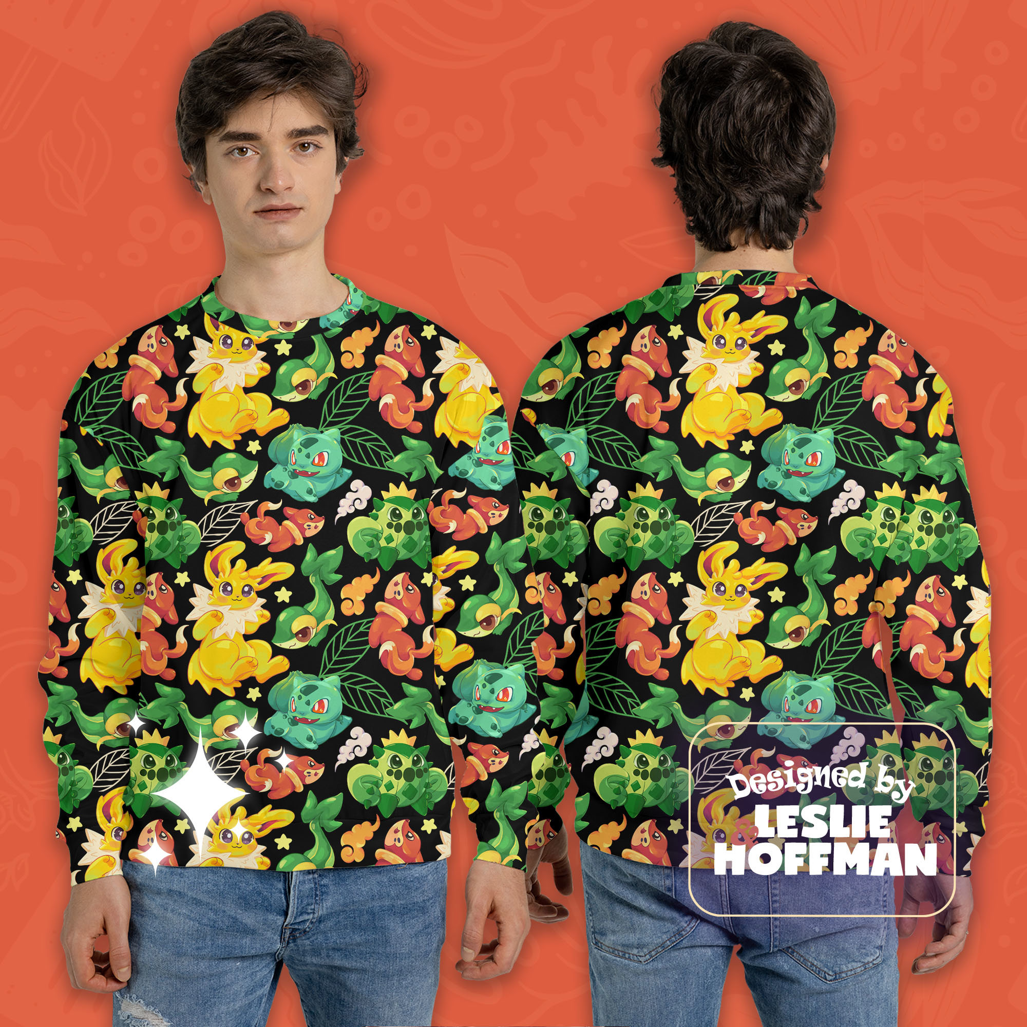 Jolteon electric pokemon sweatshirt