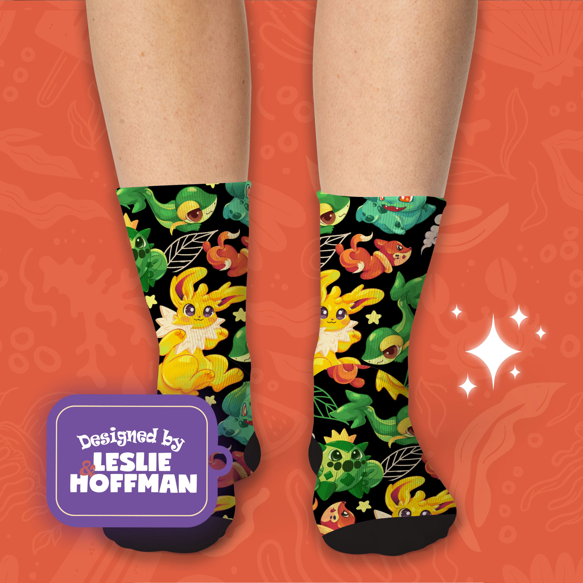 Jolteon Funny Pokemon Socks