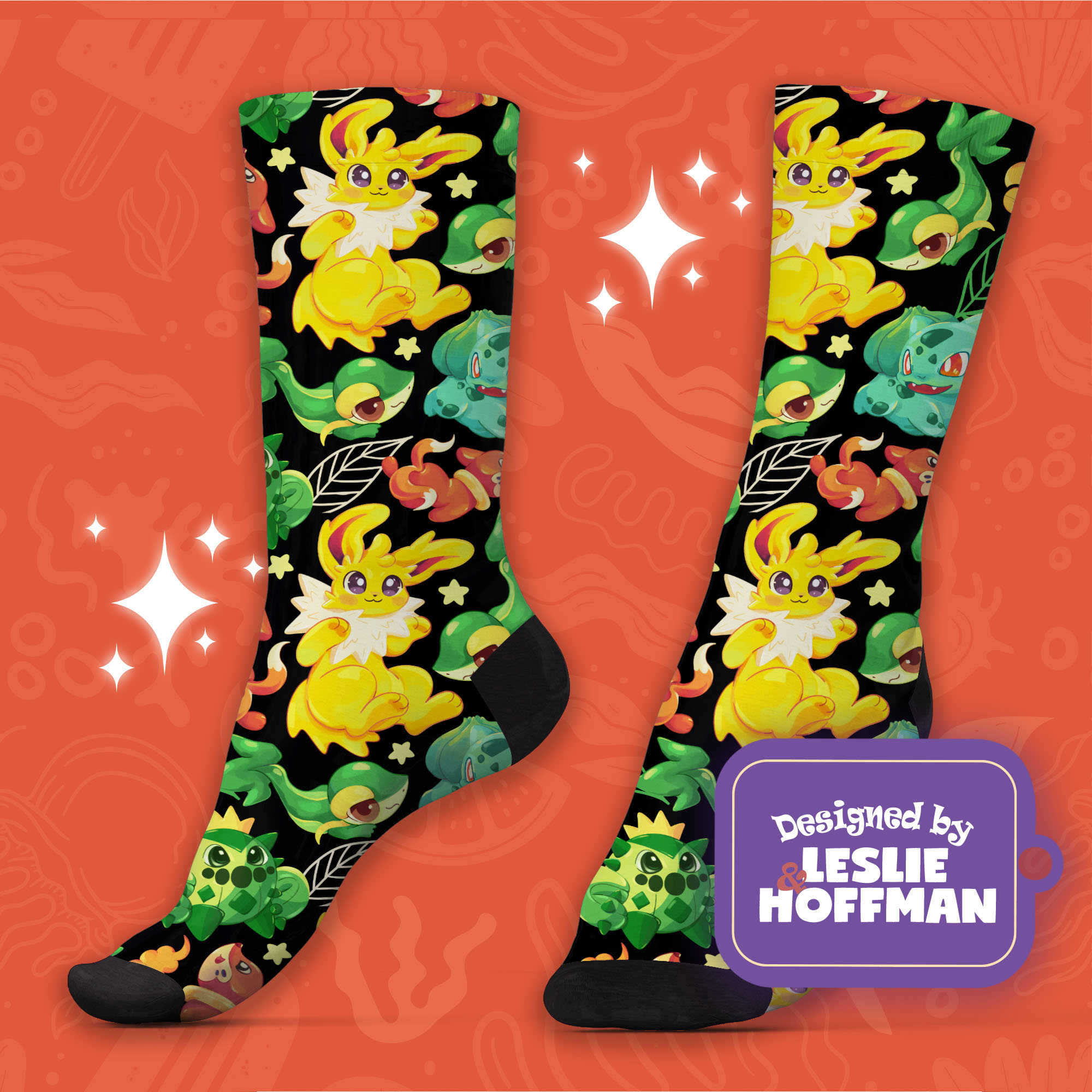 Jolteon Funny Pokemon Socks